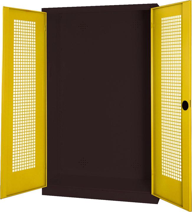 Image du produit C+P Armoire modulaire pour équipements sportifs (HxLxP : 195x120x50 cm, avec portes battantes en tôle
