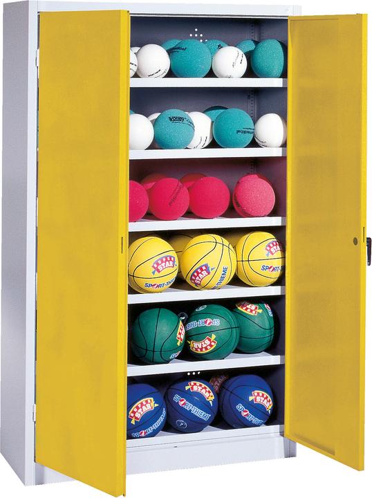 Produktbild C+P Ballschrank (HxBxT: 195x93x40 cm, mit Vollblech-Flügeltüren, Typ 3)