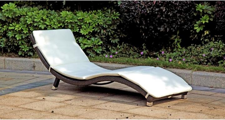 Actual product image Garden Pleasure Sun loungers Caracas brown aluminium 2 pcs. (62 cm)