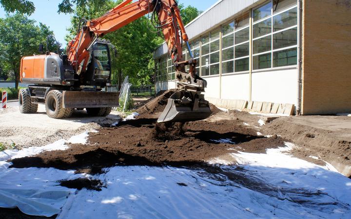 Actual product image Aquagart 25m² Gartenvlies Unkrautvlies Drainagevlies 150g 1m br.