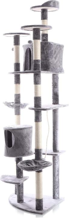 Immagine prodotto Wiltec Tiragraffi angolare grigio 210cm tiragraffi per gatti albero per gatti albero da arrampicata per (210 cm, Grigio)