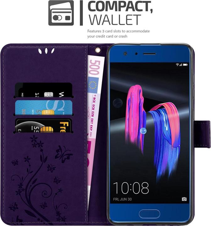 Actual product image Cadorabo Flower Book Cover (Honor 9)