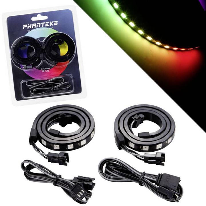 Produktbild Phanteks PC Gehäuse Upgrade Kit Digital Combo Set inkl. 2x LED Strip (Mehrfarbig)