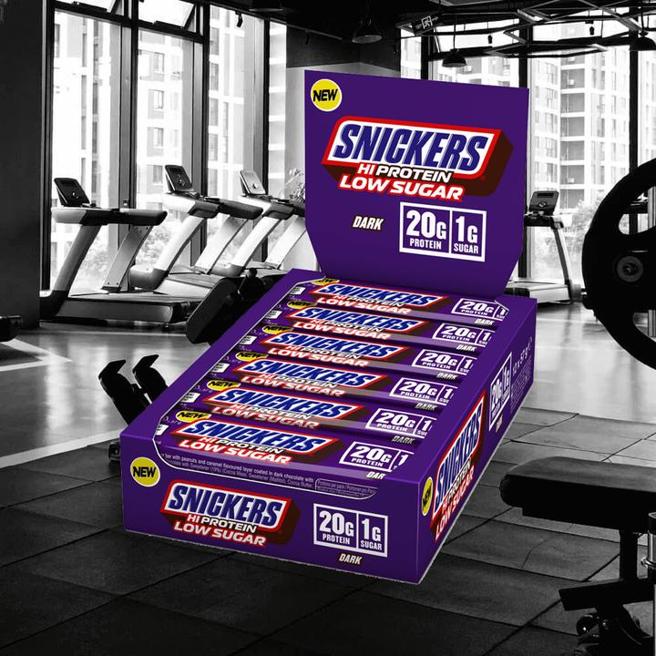 Image du produit Hubba Bubba Barre Snickers Dark Low Sugar High Protein (Chocolat noir, 1 pcs, 763 g)