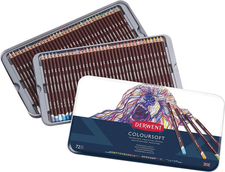 Produktbild Derwent Coloursoft Buntstifte (Multicolor, Mehrfarbig, 72 x)
