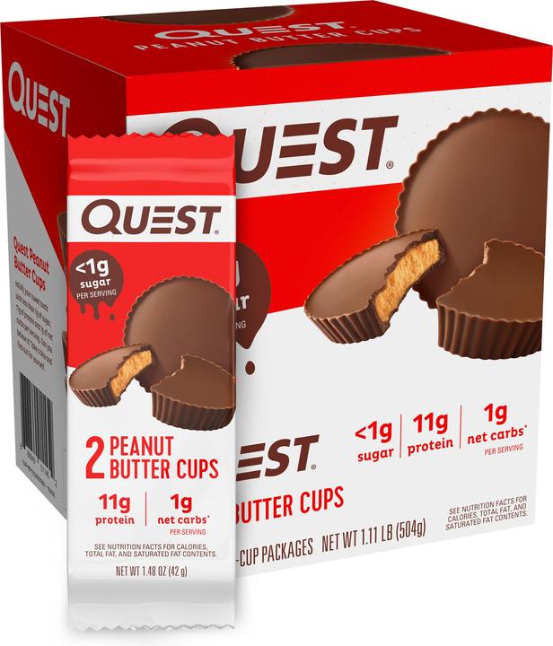 Actual product image Quest Nutrition Peanut Butter Cups (Groundnut, 12 pcs., 504 g)