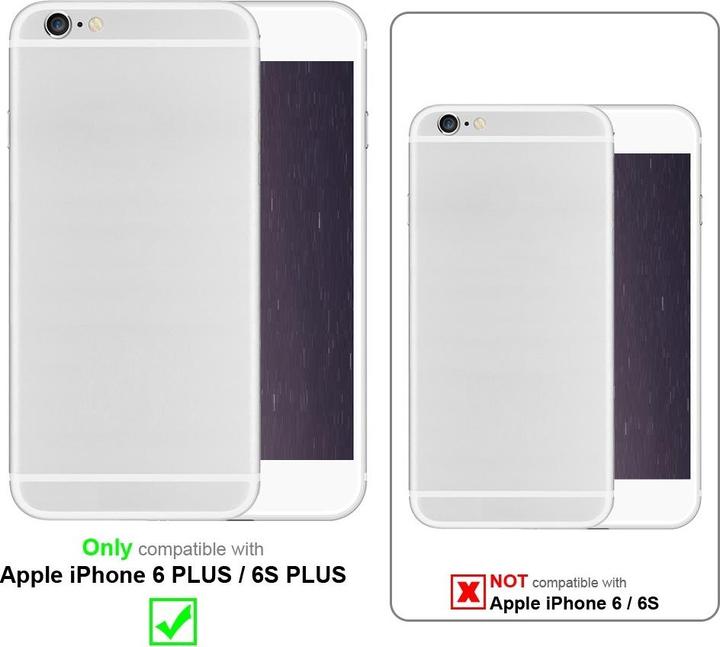 Immagine prodotto Cadorabo Copertura di vetro a strisce in TPU (Apple iPhone 6 Plus)