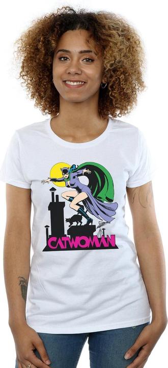 Actual product image Womens/Ladies Catwoman Text Logo Cotton T-Shirt (M)