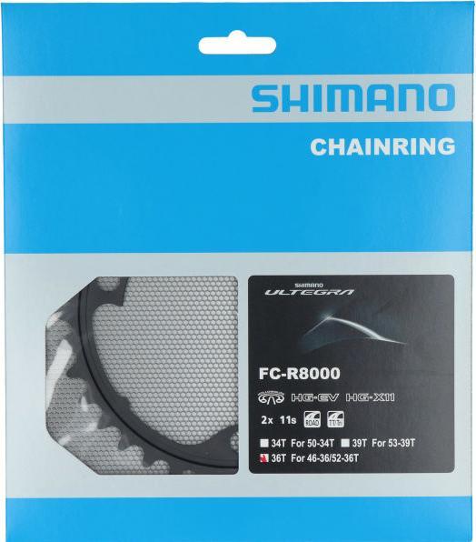 Actual product image Shimano Ultegra FC-R8000 chainring 11-speed MT (36)