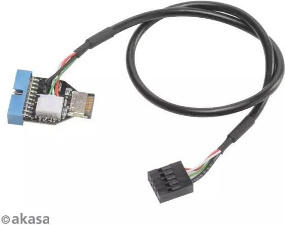 Produktbild Akasa Adapter intern USB 3.1 zu intern USB 3.0 (0.40 m, USB 3.1, USB 3.0, USB 2.0)
