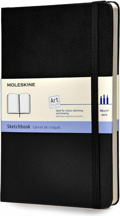 Moleskine Skizzenbuch (13 x 21 cm, Blanko, Harter Einband)