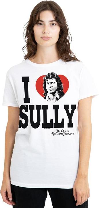 Actual product image Dr. Quinn, Medicine Woman Unisex Adult I Heart Sully T-Shirt (L)