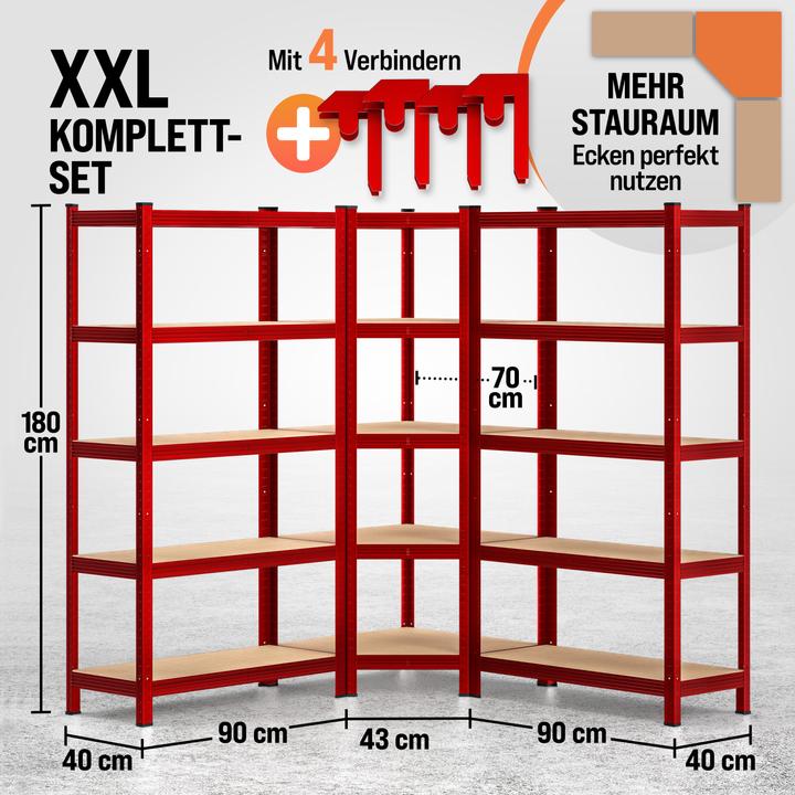 Image du produit Monzana Étagère lourde Étagère d'angle