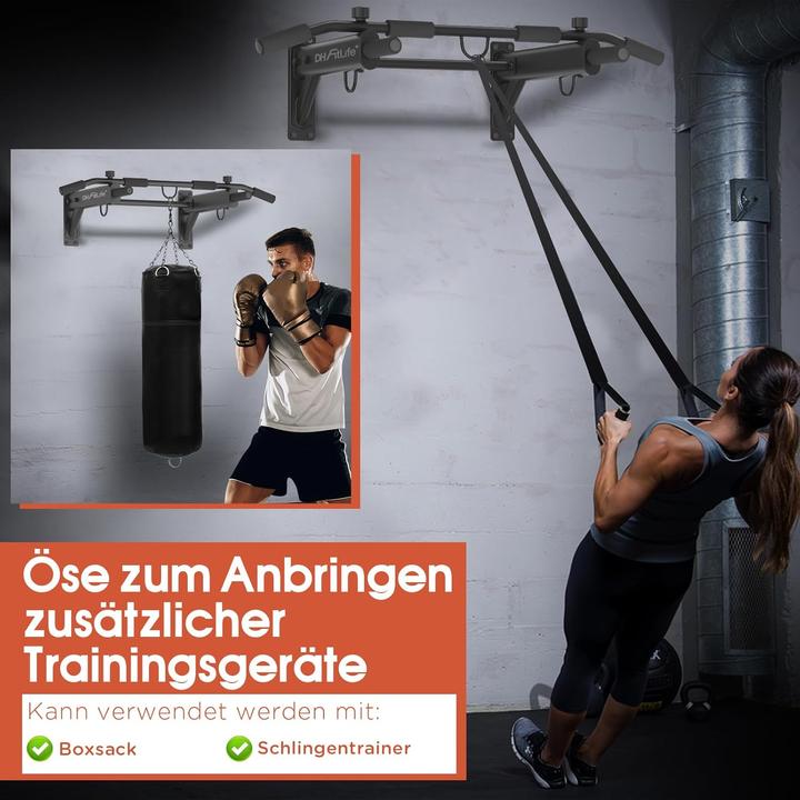 Produktbild DH FitLife Klimmzugstange für Wandmontage