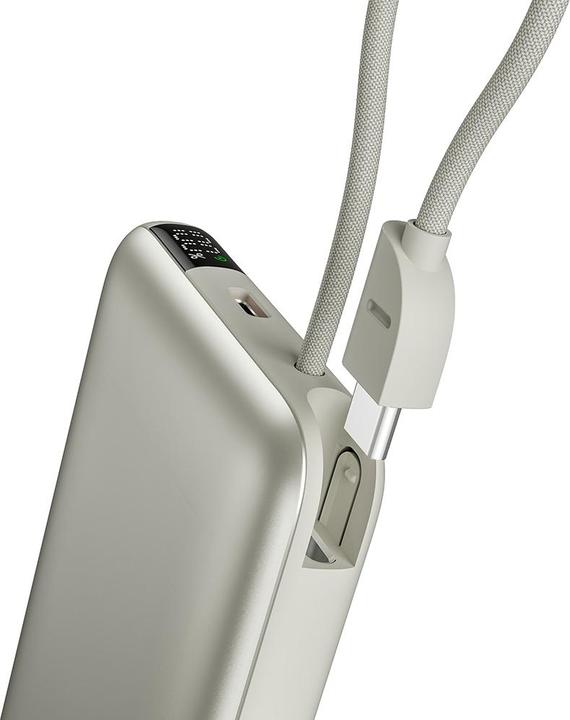 Actual product image Energea PowerBank Bazic Fusion Mag 10000mAh MagSafe Cable USB-C grey