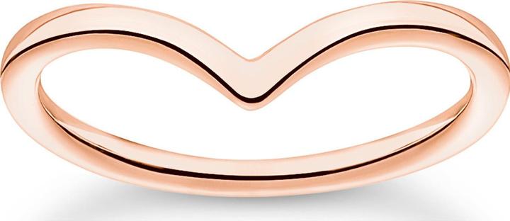Actual product image Thomas Sabo Ring V shape rose gold (52, 925 Silver)