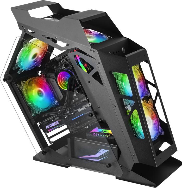 Produktbild Mars Gaming Boitier Mini Tour Micro Atx Mc61 RGB Avec Panneau Vitré (Noir) (Mini-ITX, mATX)