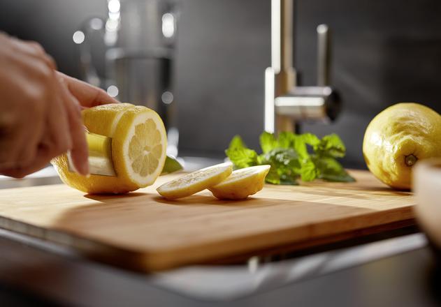Actual product image Blanco Cutting board made of safety glass