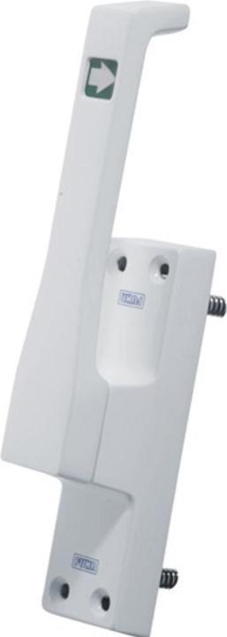 Fuhr Verrou de porte 970 DIN droite argent anodisé alliage léger 50 mm barre ronde 10 mm