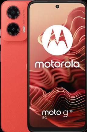 Image du produit Motorola Moto G35 (128 Go, Goyave rouge, 6.73", Double SIM, 50 Mpx, 5G)