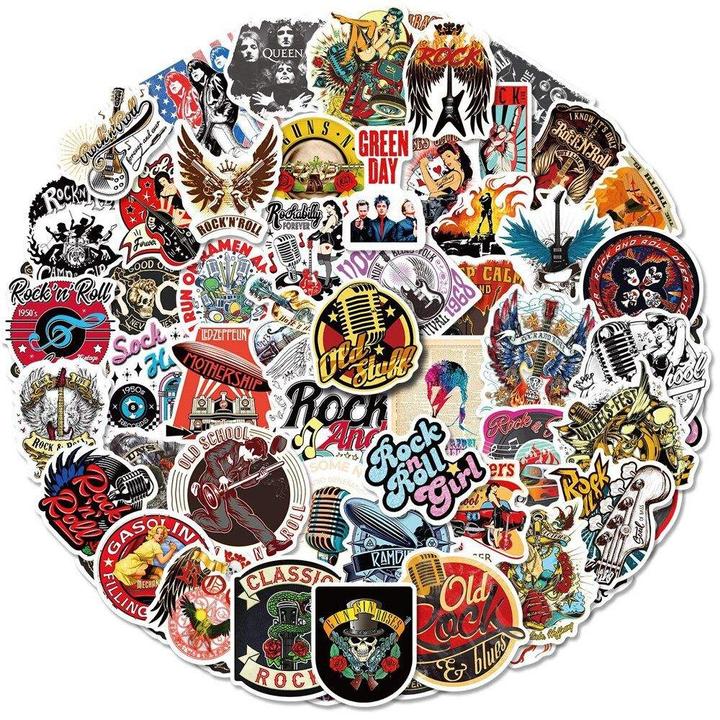 Immagine prodotto JTI Adesivi - Heavy Metal/Rock - 50 pezzi