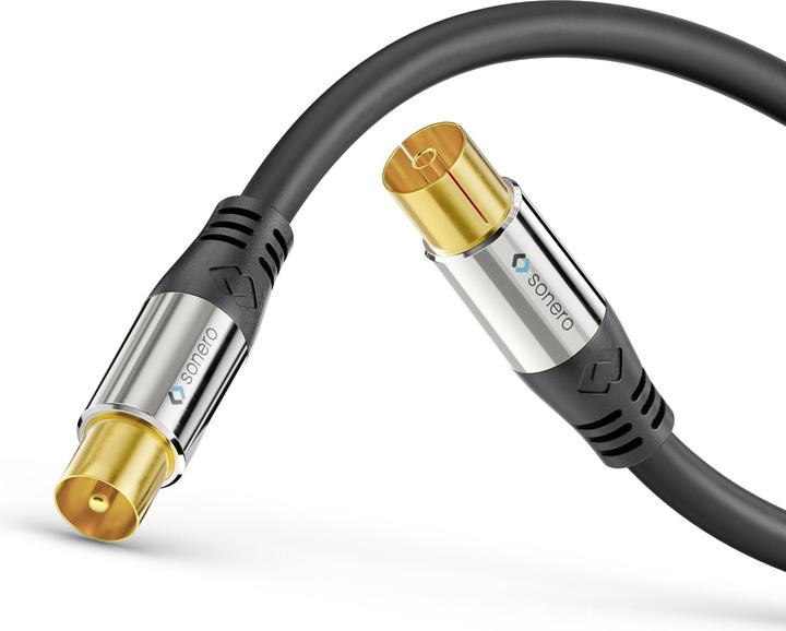Immagine prodotto Purelink Cavo antenna TV Premium / cavo coassiale, 2,00m, nero (Cavi antenna)