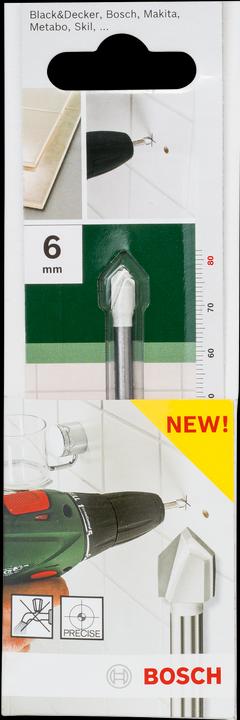 Immagine prodotto Bosch Zubehör Trapano per piastrelle D= 6,0 mm L= 80 mm (4 mm)