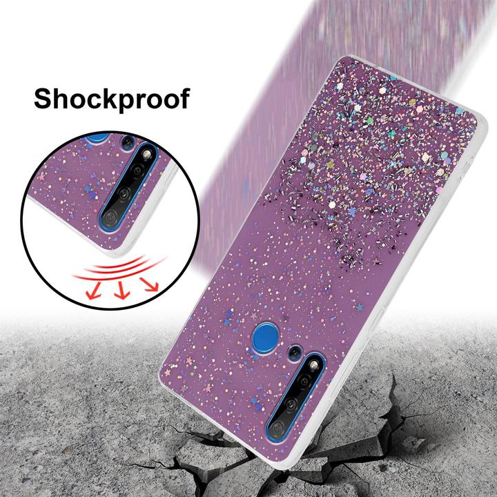 Actual product image Cadorabo TPU cover sparkling glitter (Huawei Nova 5i, Huawei P20 Lite (2019))