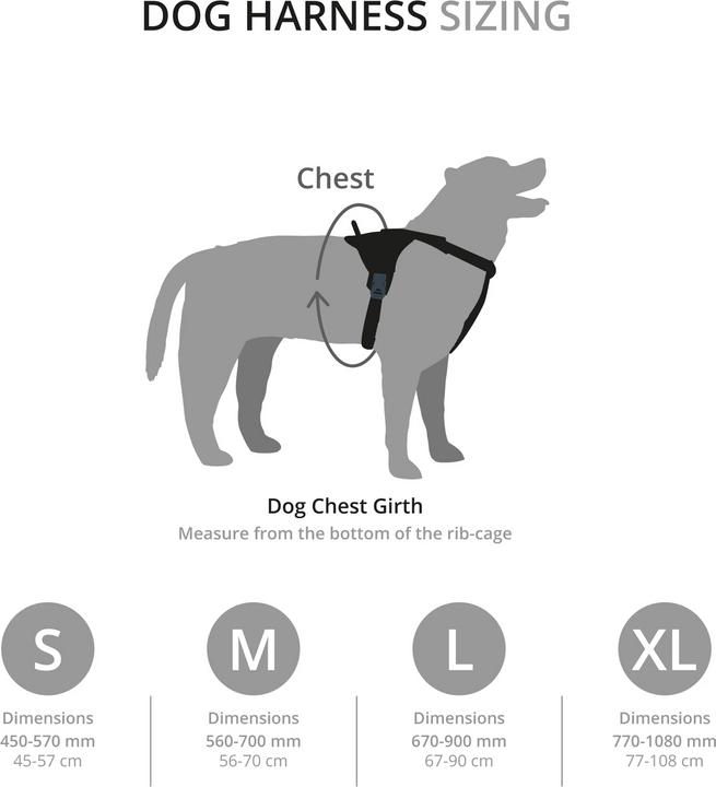 Actual product image Mountain Paws Dog Harness, Extra Large, Black (Dog, General)