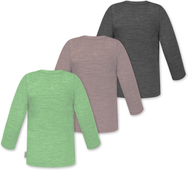 Actual product image Normani 3-pack baby merino longsleeve "Taupo" - 9475 (62)