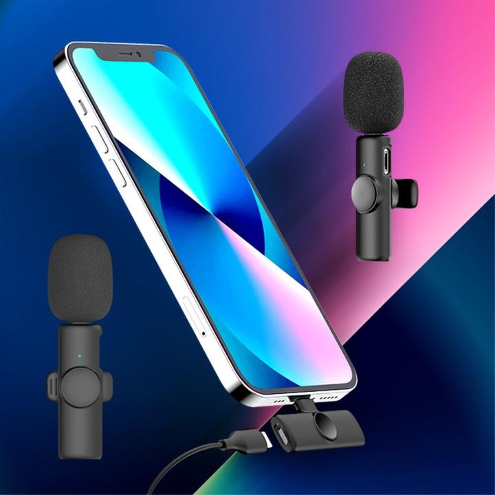 Actual product image Apfelkiste 360° lavalier microphone with Lightning - wireless set for mobile/tablet (3 pcs.)