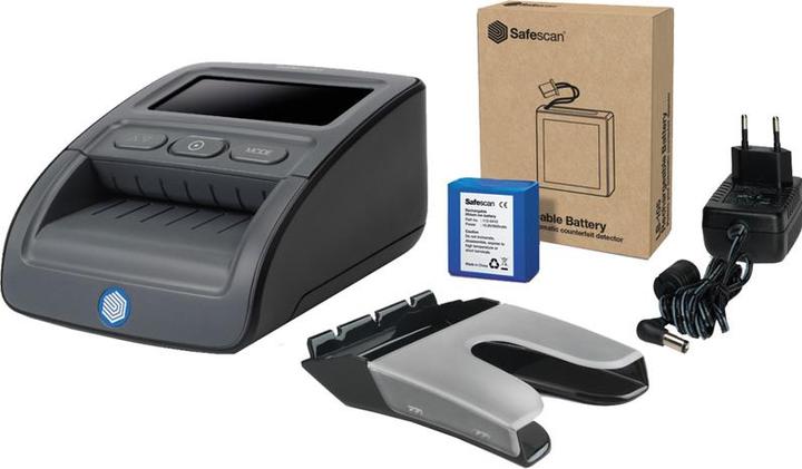 Produktbild Safescan 155-S Komplett SET Geldprüfgerät Batterie & Stapler (Geldscheinprüfer)