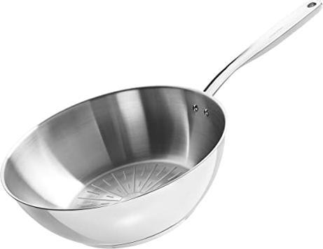 Immagine prodotto Fiskars Wok puro in acciaio (28 cm, Wok, Acciaio inossidabile)