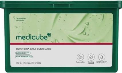 Image du produit Medicube Super Cica Soothing Face Mask Daily Quick Mask - 30 Pieces