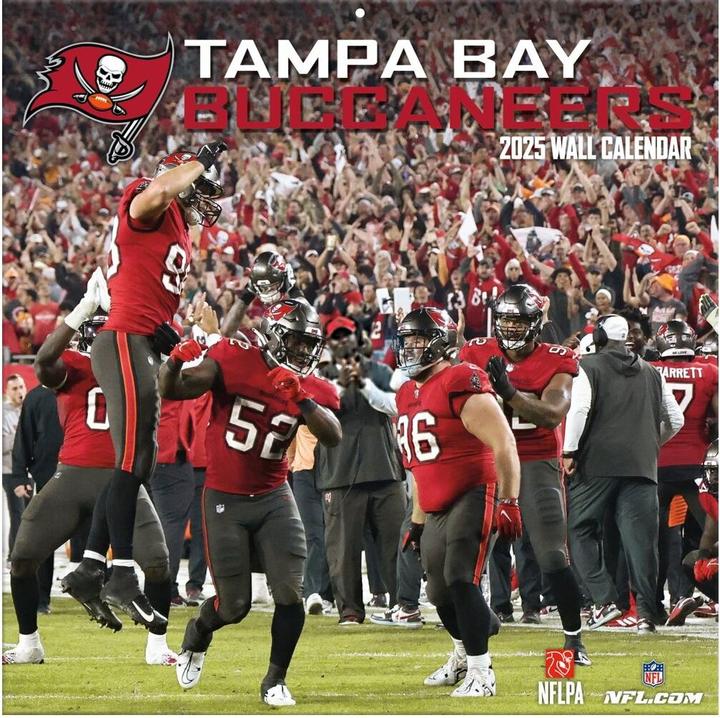 Produktbild NFL - Tampa Bay Buccaneers - 30.5 x 30.5 cm Team Wandkalender 2025 (30.5 x 30.5 cm, Französisch, Italienisch, Spanisch, Deutsch, Englisch)