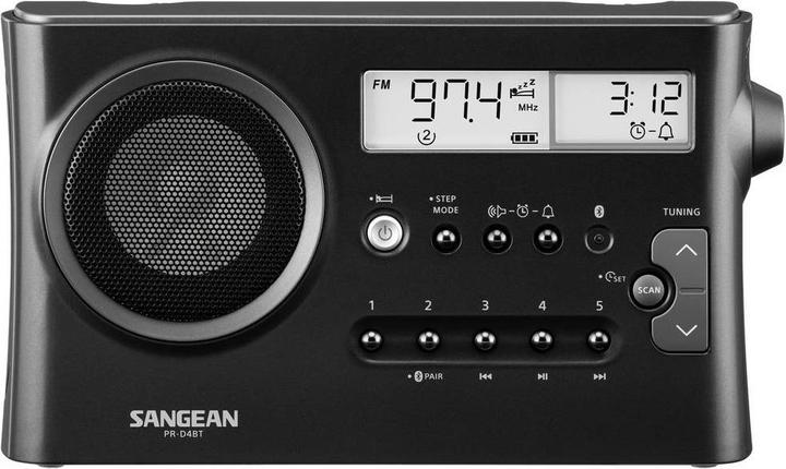 Sangean PR-DA BT Tischradio, Metal Grey (FM, MW, LW, KW, Bluetooth)