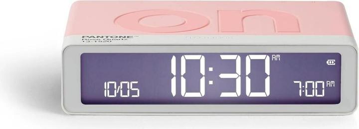 Actual product image Lexon Digitalwecker Flip Classic Pantone Rose Quartz