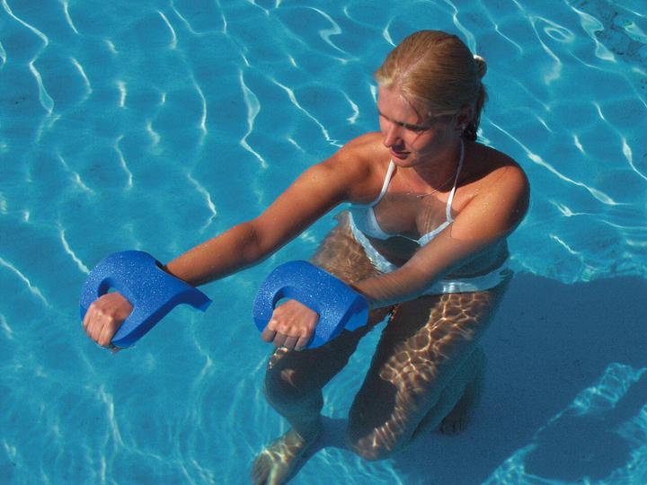 Actual product image Beco Aqua kickboxing gloves