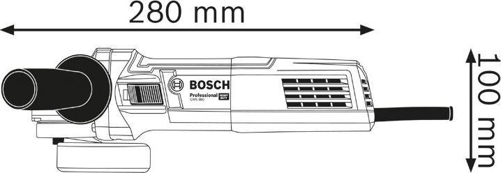 Productafbeelding Bosch Professional Haakse slijper GWS 20-230 J + GWS 880 (230 mm)