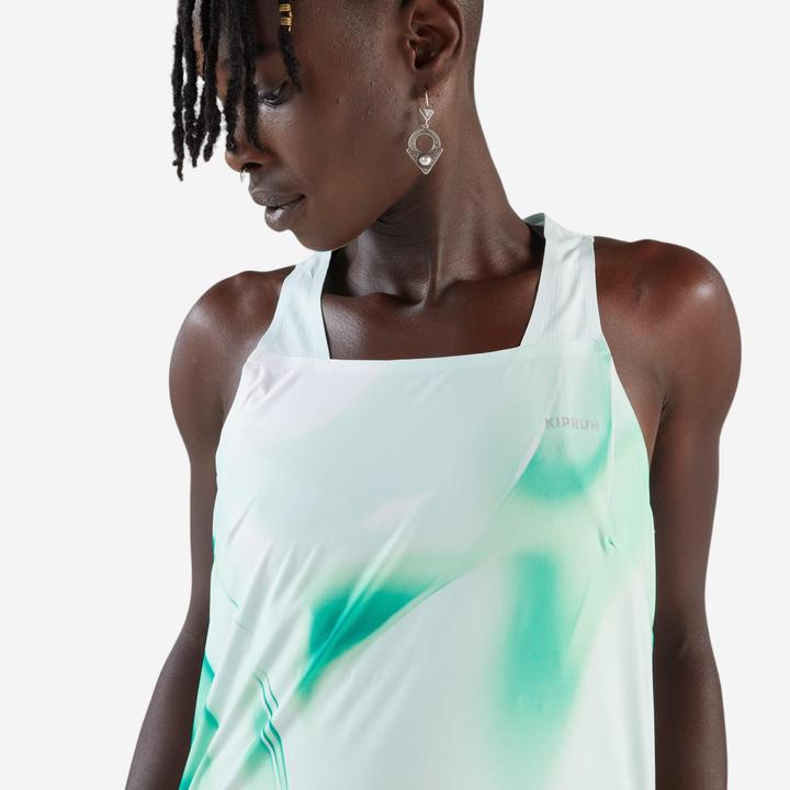 Produktbild Kiprun Lauf-Tanktop Damen leicht - Run 900 Light grün Print (XS)