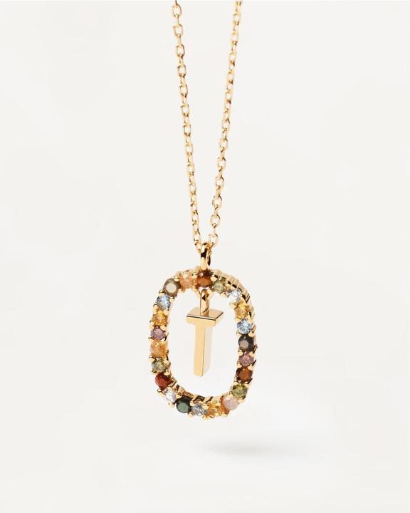 Actual product image Pd Paola New Letters T Necklace (Silver 925, 50 cm)