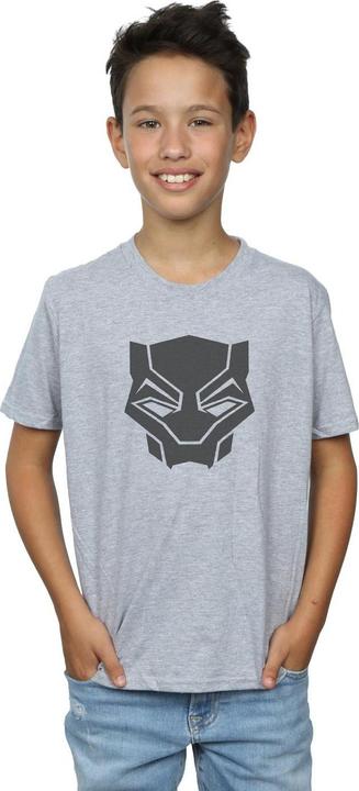 Produktbild Jungen Black Panther Schwarz auf Schwarz TShirt (140, 146)