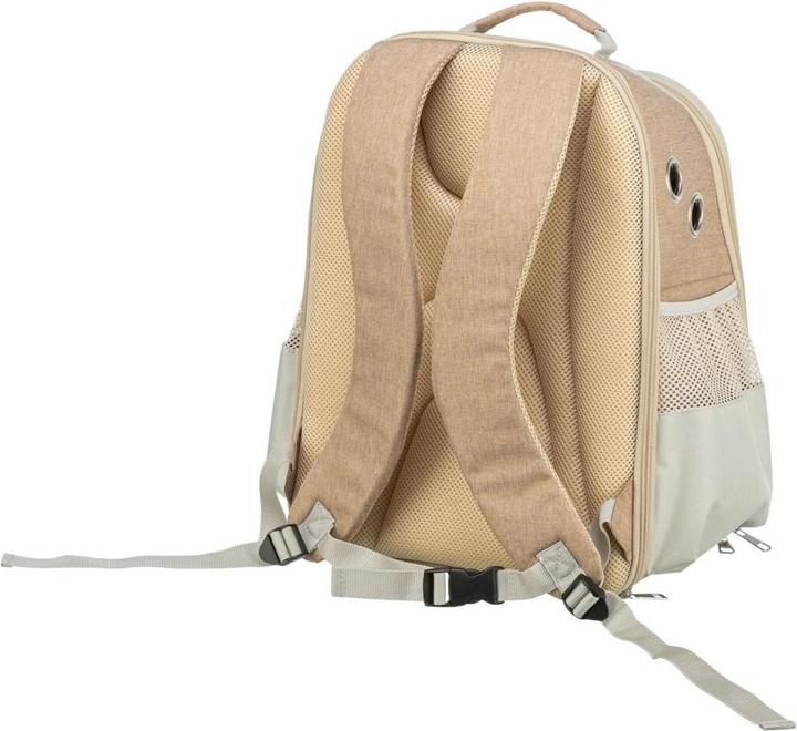 Produktbild Trixie Tiertransport-Rucksack Willow Beige/Braun (Katze, Hund, Reflektoren, Atmungsaktiv)