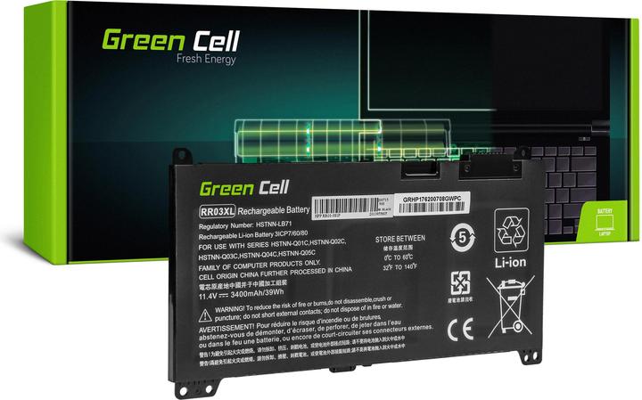 Produktbild GreenCell Žalias CELL Baterija RR03XL for HP ProBook 430 G4 G5 440 G4 G5 450 G4 G5 455 G4 G5 470 G4 G5 (3400 mAh)