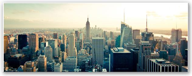 Image du produit Trenddeko Skyline de New York City - Panorama (120 x 50 cm)