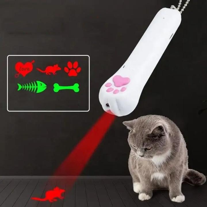 Produktbild 5 in 1 Laserpointer LED Taschenlampe Präsentation Katzen Spielzeug Laserlicht