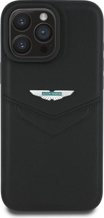 Immagine prodotto Aston Martin Case HC Leather Victory Design for iPhone 16 Pro Max black (Apple iPhone 16 Pro Max)