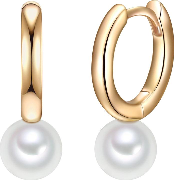 Valero Pearls Damen Sterling Silber Süsswasser-Zuchtperle gelbgold - 11316 (Sterling Silber)