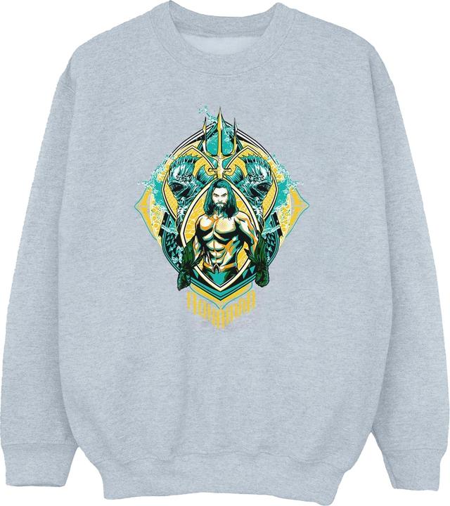 Jungen Aquaman The Trench Crest Sweatshirt