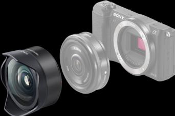 Produktbild Sony VCL-ECF2, Fischaugenobjektiv Konverter (Weitwinkelkonverter, Universell)